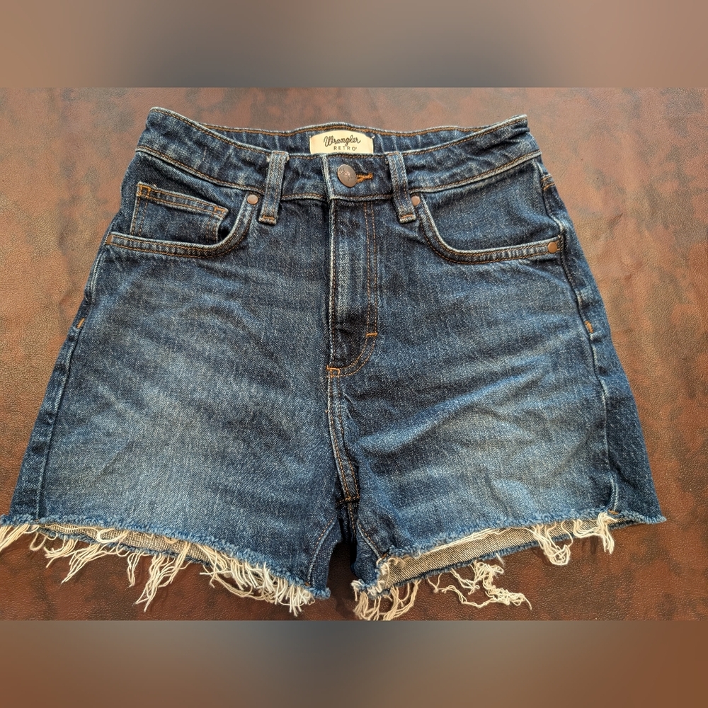 Wrangler Women's Frayed Hem Denim Shorts